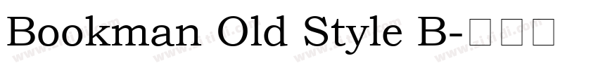 Bookman Old Style B字体转换